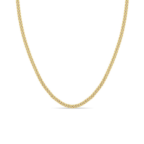 Zoe Chicco Small Curb Chain Necklace in 14K Gold | 20 Inches