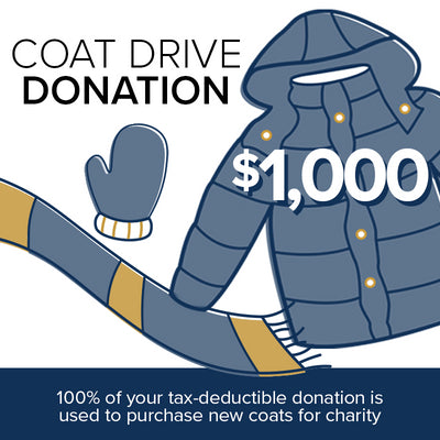 $1,000 Donation to Tapper’s Coat Drive