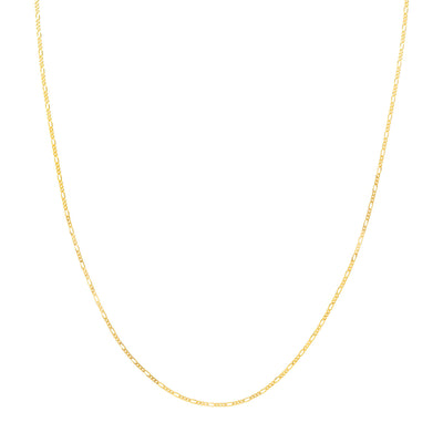 Children's Adjustable Figaro Necklace in 14K Yellow Gold, 15"