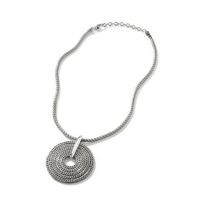 John Hardy Sterling Silver Rata Chain Pendant Necklace