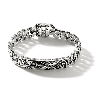 John Hardy Sterling Silver Naga ID Bracelet