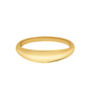 14K Yellow Gold Dome Ring