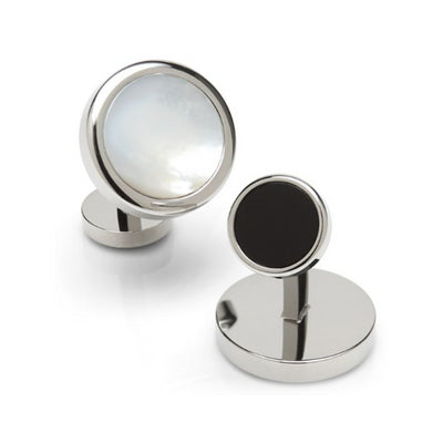Stainless Steel Mother of Pearl Cufflinks