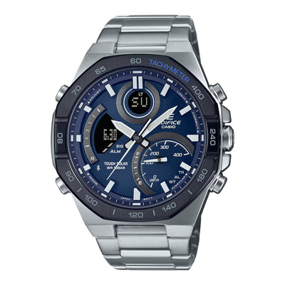 51mm Stainless Steel with Navy Dial EDIFICE Watch