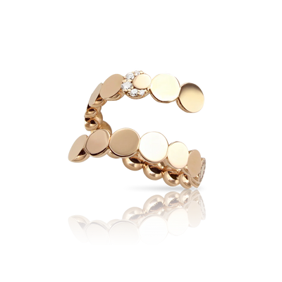 Luce Open Diamond Wrap Ring in 18K Rose Gold