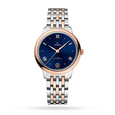 De Ville Prestige Two-Tone Blue Dial | 34MM