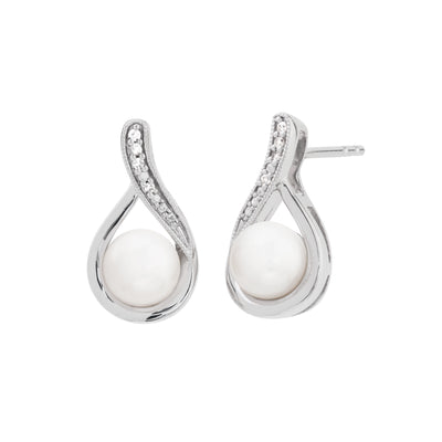 Arms of Love Pearl and Diamond Earrings | Mother's Day Gift