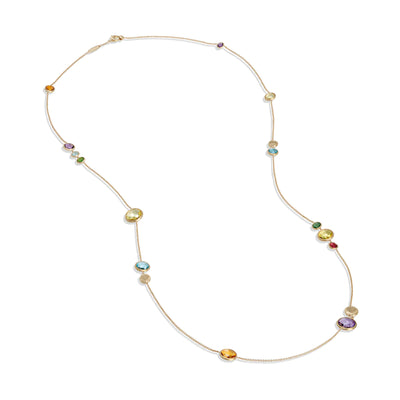 Colors of Jaipur 18K Yellow Gold Mixed Gemstone Necklace