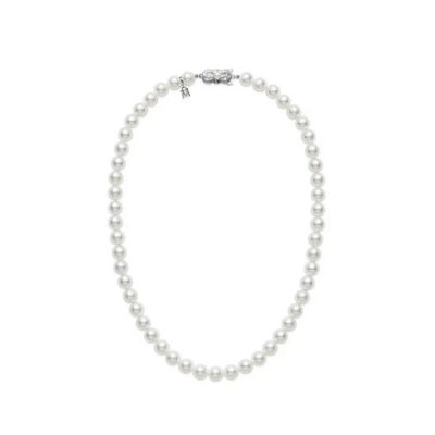 Gucci White Gold, Cultured Pearls And Diamond GG Charm Bracelet
