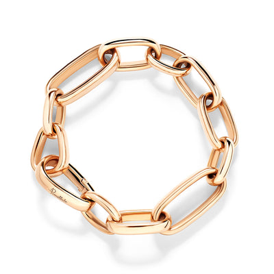 Iconica Medium Oval Link Chain Bracelet in 18K Rose Gold, 7.5"