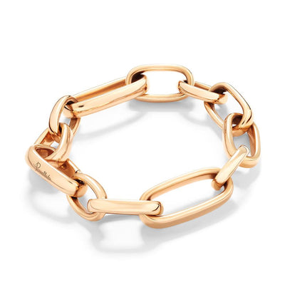 Iconica Medium Oval Link Chain Bracelet in 18K Rose Gold, 7.5"