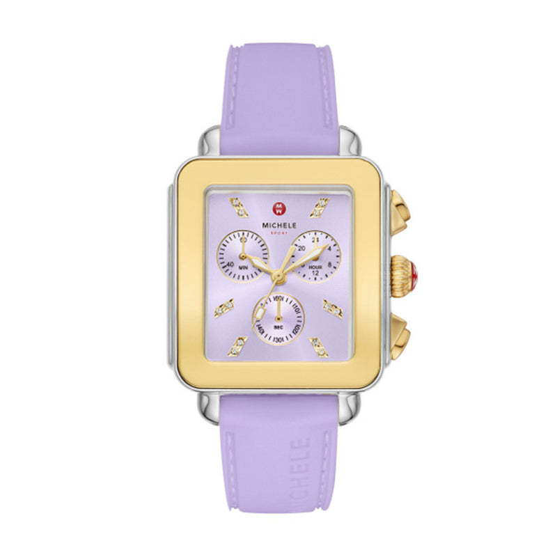 Two tone michele online watch