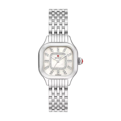 Meggie Stainless Steel Diamond Dial Watch | 29MM | MWW33B000008