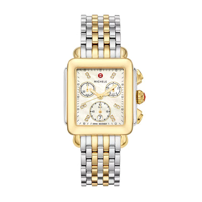 DECO DIAMOND TWO-TONE WATCH