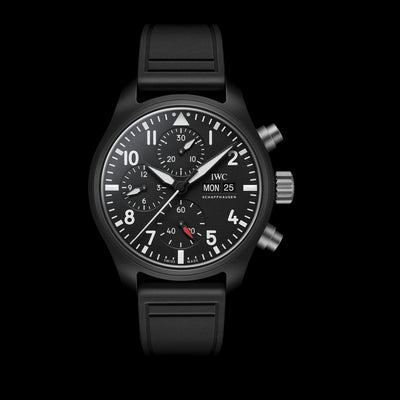 Pilot Chronograph TOP GUN Ceramic Black Dial Watch | 41MM | IW389401