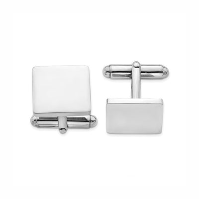Sterling Silver Plated Square Cufflinks