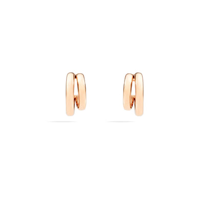 Mini Hoop Earrings in 18K Rose Gold