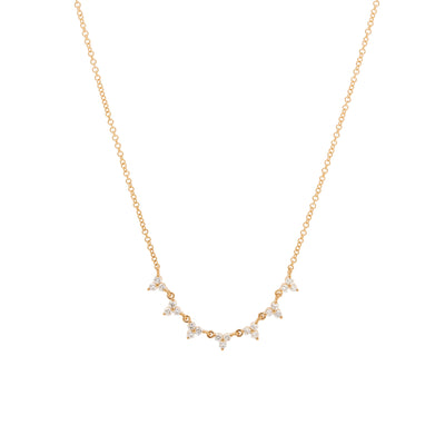 14K Yellow Gold Diamond Necklace