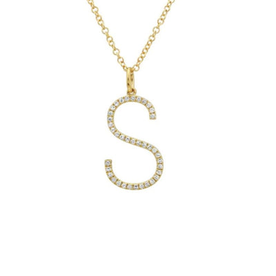 14K Yellow Gold Diamond Necklace