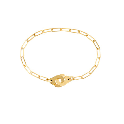 7" Menottes Bracelet in 18K Yellow Gold