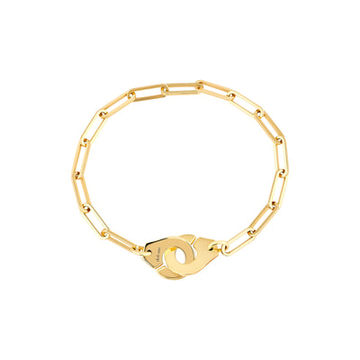 7" Menottes Bracelet in 18K Yellow Gold