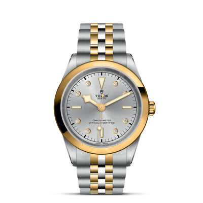 41mm Black Bay Silver and Gold Silver Dial with Diamond Hour Markers Watch by Tudor | M79683-0007