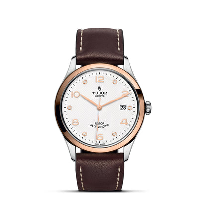 39MM 1926 Steel White and Rose Gold Dial with Diamond Hour Markers Date Watch By Tudor | M91551-0012