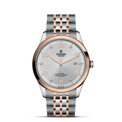 41MM 1926 Steel White and Rose Gold Dial with Diamond Hour Markers and Date Watch By Tudor | M91651-0002