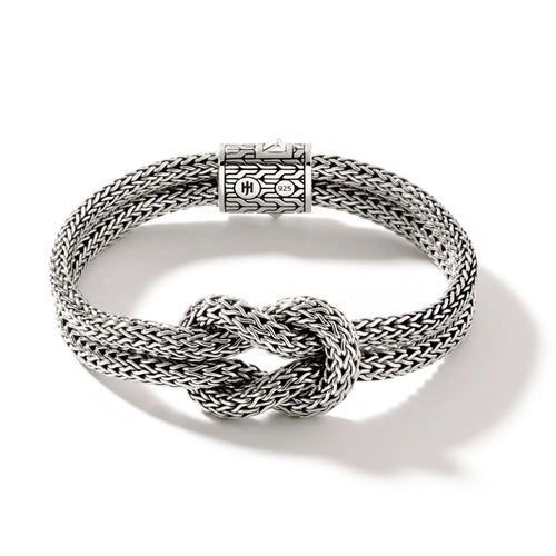 7.5" Love Knot Woven Chain Bracelet