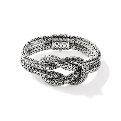 7.5" Love Knot Woven Chain Bracelet