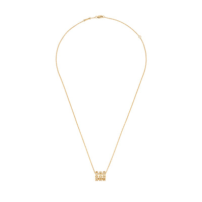 17" Diamond Pulse Necklace in 18K Yellow Gold