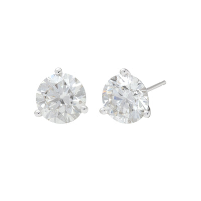 14K White Gold Lab Grown Diamond Stud Earrings