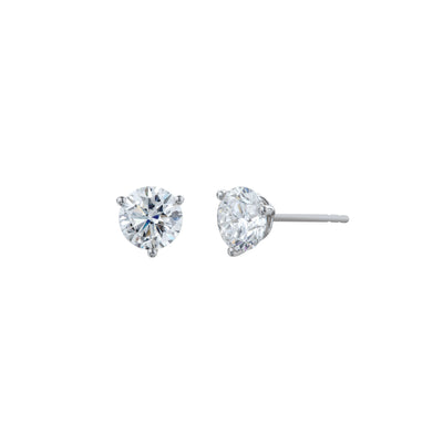 14K White Gold Lab Grown Diamond Stud Earrings