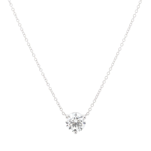 14K White Gold Lab Grown Diamond Necklace