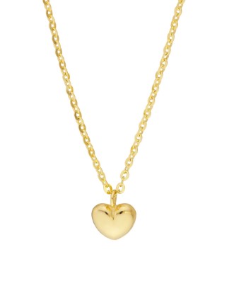 14K Yellow Gold Heart Necklace