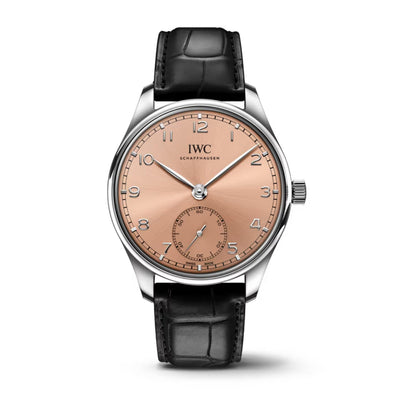 Portugieser Automatic Stainless Steel, Salmon Dial Watch | 40.4MM | IW358313