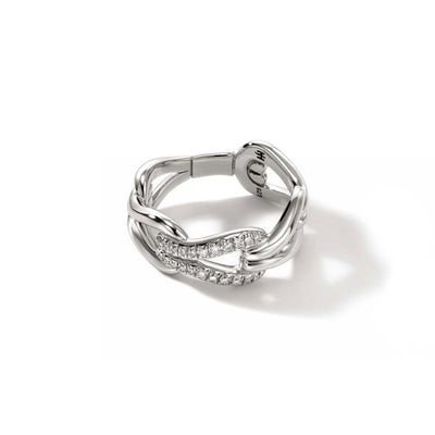 Sterling Silver Diamond Ring