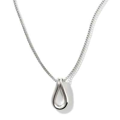 Sterling Silver Large Link Surf Necklace