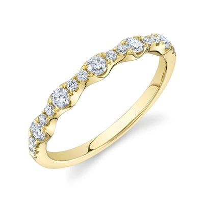 Diamond Stacking Ring in 14K Yellow Gold