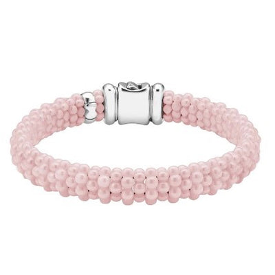 Pink Ceramic Beaded Bracelet | 9mm