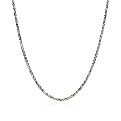 Chains Box Silver 2MM Box Chain Necklace, 22" Inches