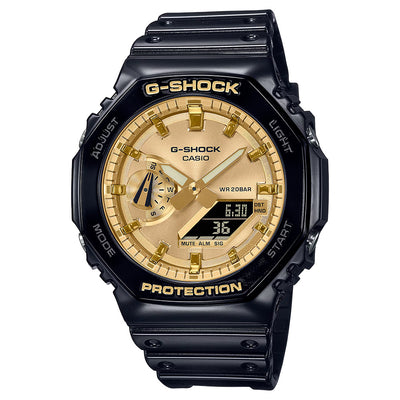 G-SHOCK 2100 Series Black & Gold Watch | 48.5MM | GA2100GB-1A