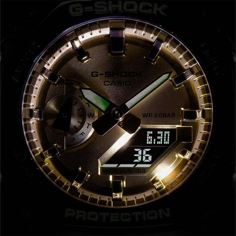 G-SHOCK 2100 Series Black & Gold Watch | 48.5MM | GA2100GB-1A