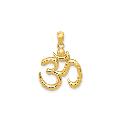 OM Symbol Charm in 14K Yellow Gold