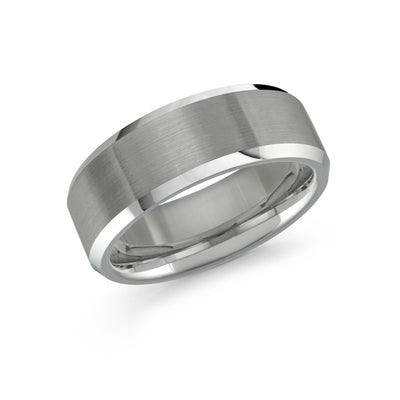 8mm Tungsten Steel Bevel Edge Band