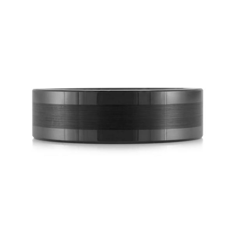 THYRFING blackl ブラックメタル REVOLVE Black Tungsten Brushed Finish Spinner Polished Base