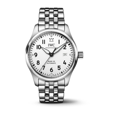 Pilot Mark XX Stainless Steel, White Dial Watch | 40MM | IW328208