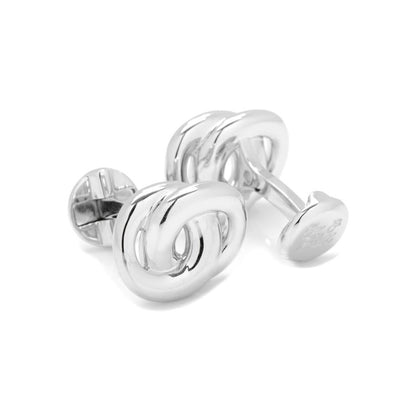 Infinity Symbol Cuff Links in Sterling Silver