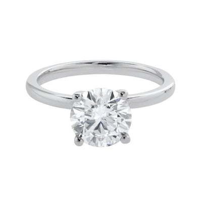 2 cttw. Round Lab Grown Diamond Engagement Ring in 14K White Gold
