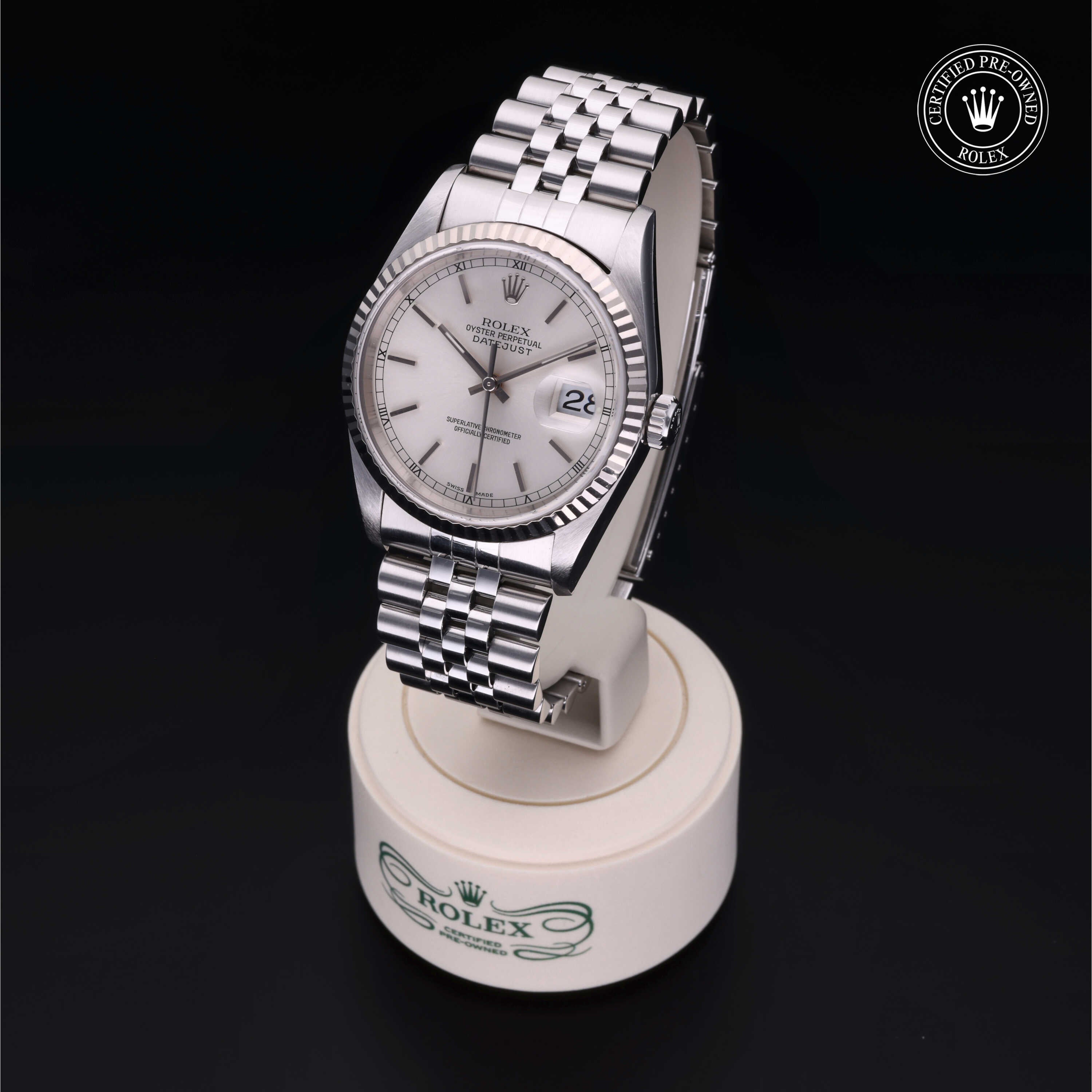 OYSTER PERPETUAL DATE JUST 腕時計 シルバー Cool Rolex of the Day #2446: 1601 Datejust with lavender dial